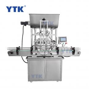 YTK-QZDG4 Automatic 4 Heads Liquid Lotion Cream Shampoo Bottle Paste Filling Machinery Cosmetics Industry Production Equipment