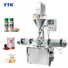 YTK-APF100 Automatic Manufacturing Powder Filling Machines For Milk Powder Spice Jar Bottle Filling