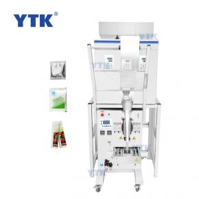 YTK-ZBT200T 2-200G 3 Heads Spice Powder Granule Grain Sugar Sachet Bag Packing Machine With 4 Cylinders And New PLC Panel Price